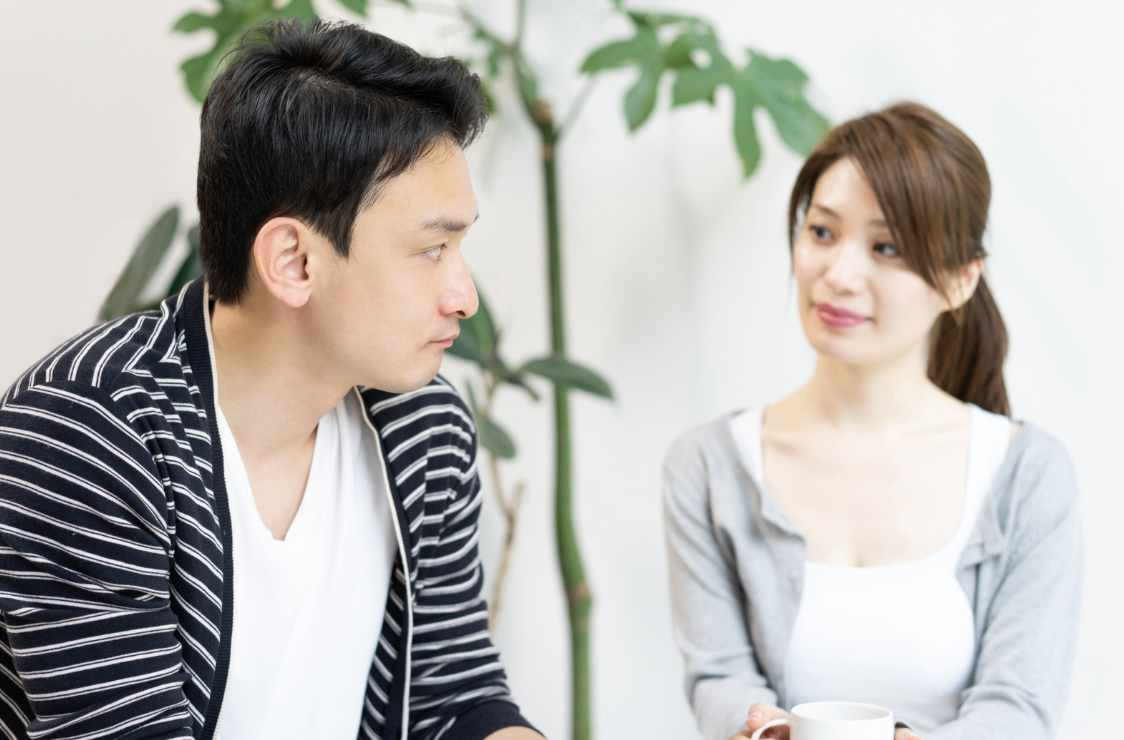 夫婦のNIPTに対する温度差を埋めるコミュニケーションのイメージ
